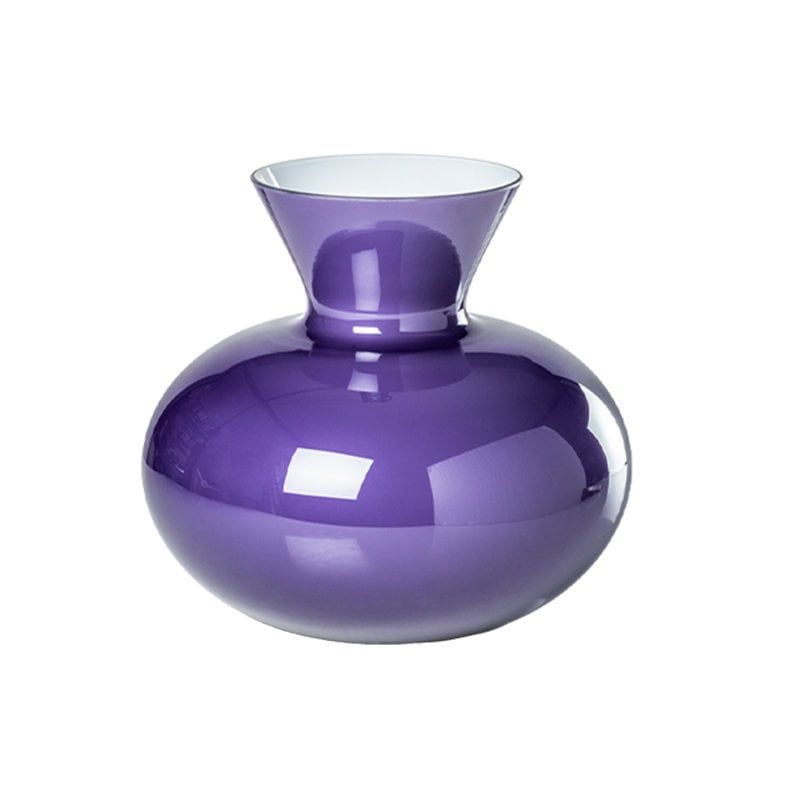 VENINI Vaso Idria Indaco/Lattimo  30 CM – H 27 CM 706.41