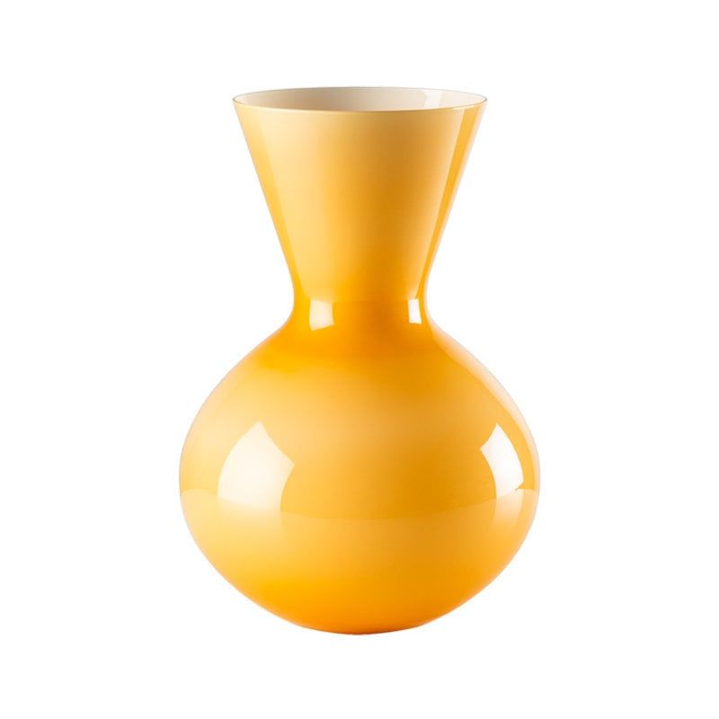 VENINI Vaso Idria Ambra/Lattimo 26 CM - H 36 CM 706.42