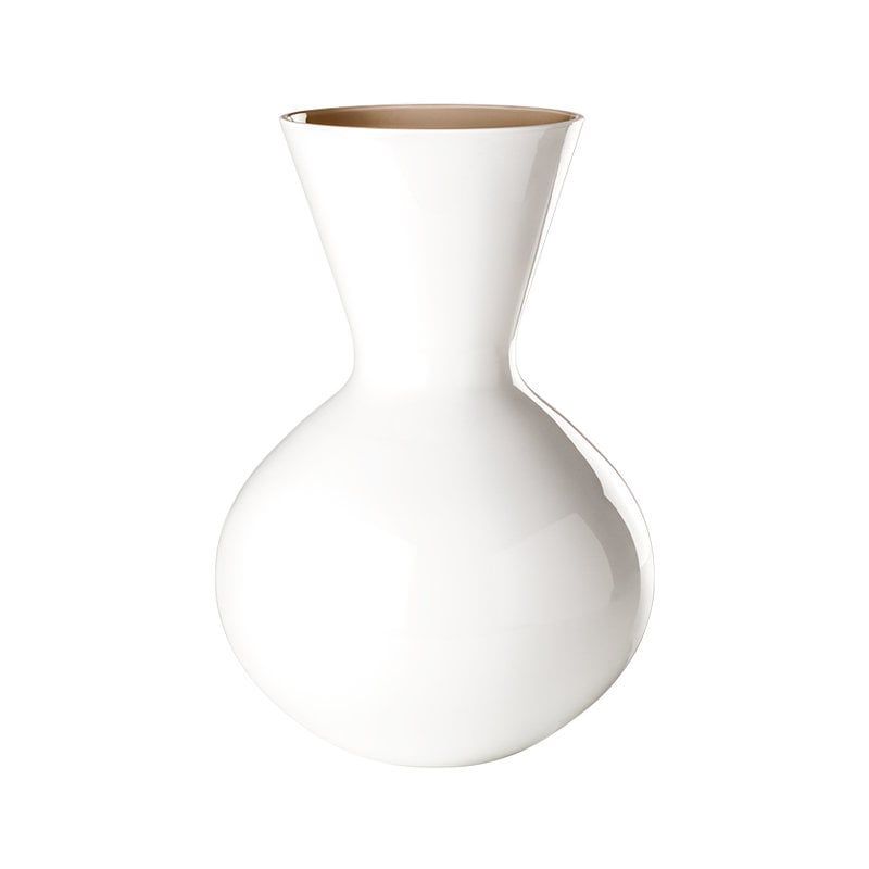 VENINI Vaso Idria Lattimo/Talpa 26 CM - H 36 CM 706.42