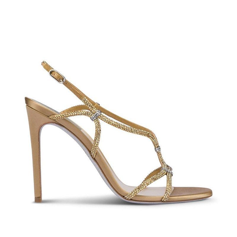 RENE CAOVILLA Clippy - Sandali Tacco Alto Oro  C11266-105-R001V184