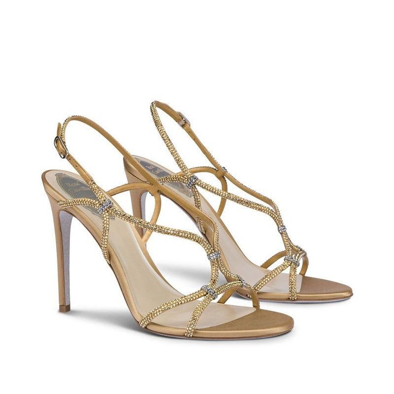 RENE CAOVILLA Clippy - Sandali Tacco Alto Oro  C11266-105-R001V184