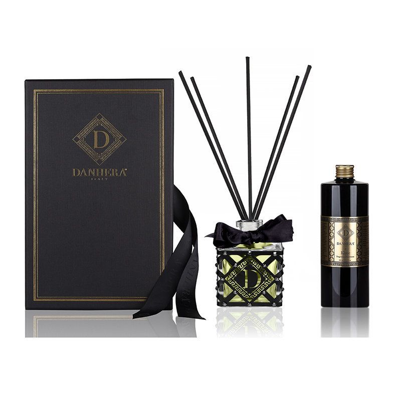 DANHERA Profumatore D'Ambiente Efesto Jewels Brillini Black Fragranza Infinito 200 ml DANHEFE200B/BRILLINI/INF