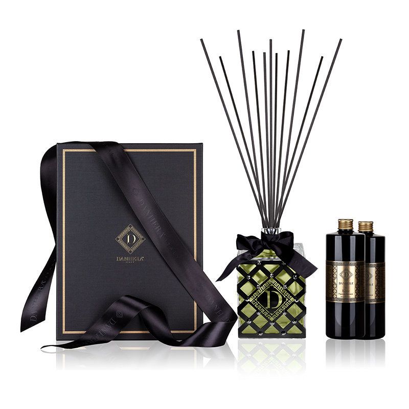 DANHERA Profumatore D'Ambiente Efesto Jewels Brillini Black Fragranza Infinito 1000 ml DANHEFE1000B/BRILLINI/INF