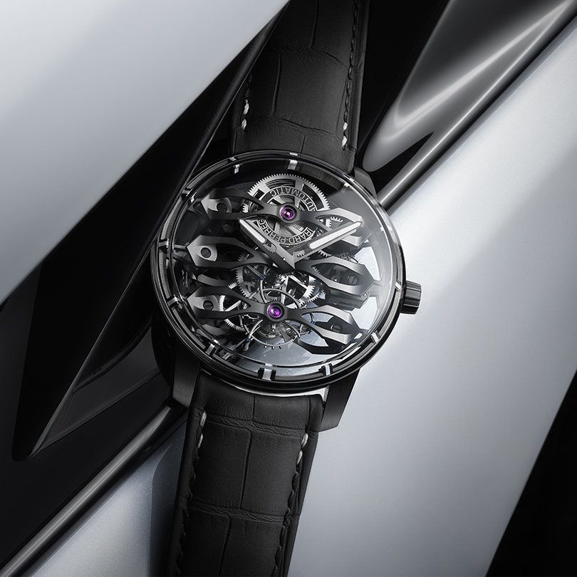 GIRARD PERREGAUX Tourbillon With Three Flying Bridges Aston Martin Edition 44 MM 99296-21-001-BA6A