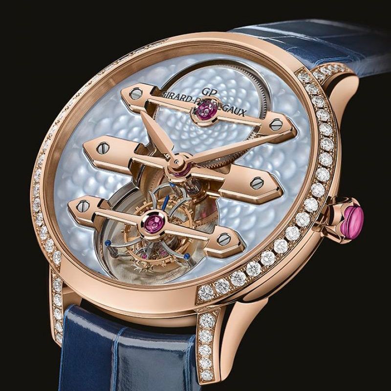 GIRARD PERREGAUX Tourbillon Three Gold Bridges Lady 38 MM 99242D52B401-CK4A