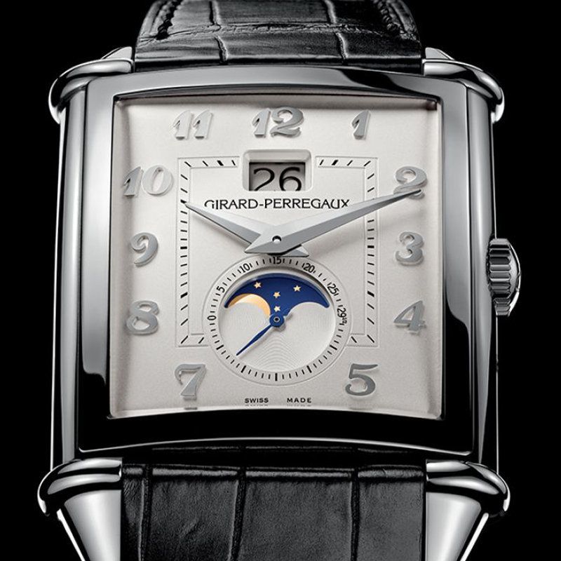 GIRARD PERREGAUX Vintage 1945 Xxl Large Date And Moon Phases 36 X 35 MM 25882-11-121-BB6B