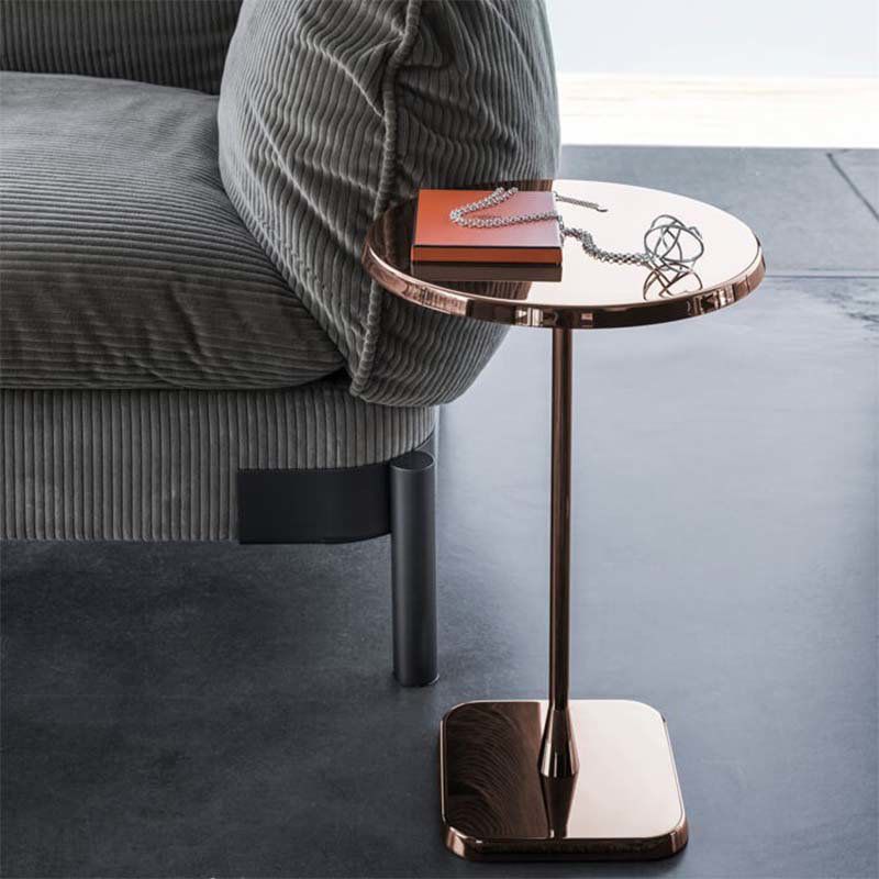 GHIDINI 1961 Tavolino Tondo In Acciaio - Opera Coffee Tables (Richard Hutten) DIAM35x52H cm RH101CB103