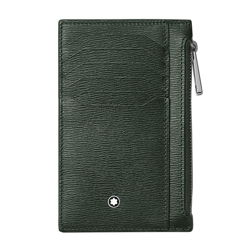 MONTBLANC Custodia Meisterstück 8 Scomparti Verde Con Tasca e Con Cerniera  129256
