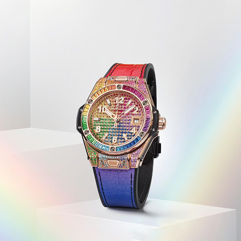 HUBLOT Big Bang One Click King Gold Rainbow 33 MM 485.OX.9900.LR.0999