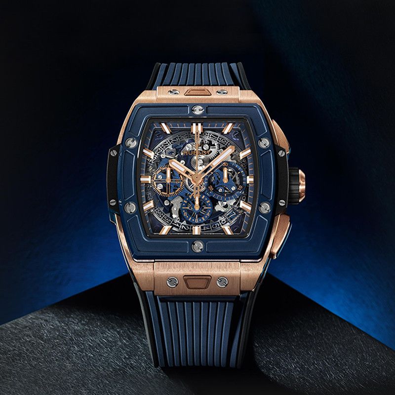 HUBLOT Big Bang Spirit King Gold Blue Ceramic 42 MM 642.OL.7180.RX