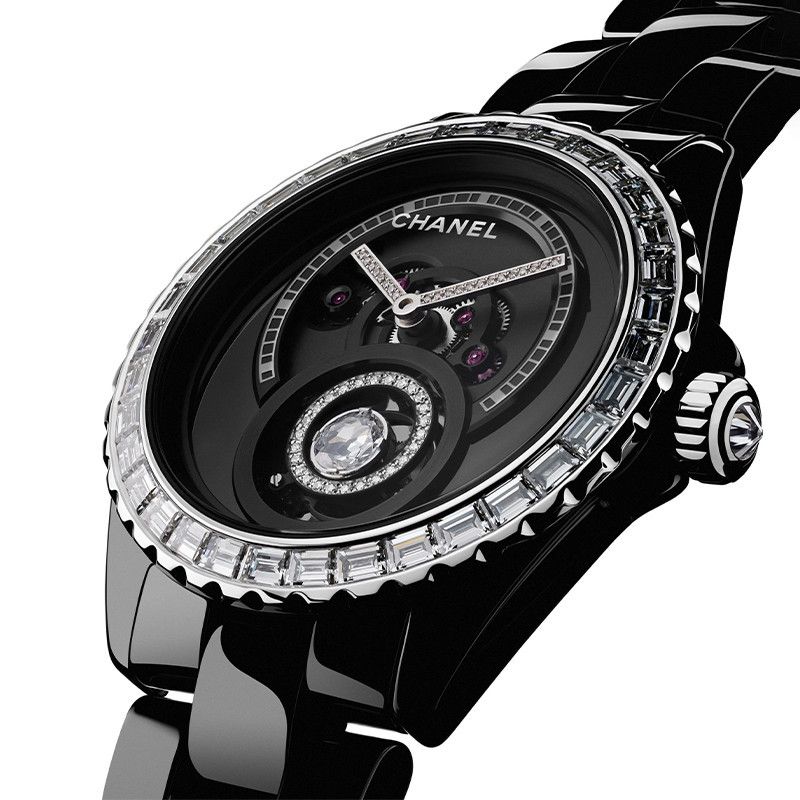 CHANEL J12 Diamond Tourbillon Ceramica Nera High-Tech 38 MM H7381