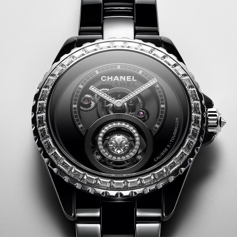 CHANEL J12 Diamond Tourbillon Ceramica Nera High-Tech 38 MM H7381
