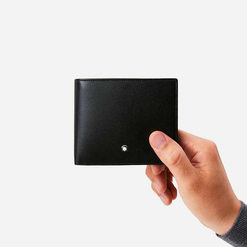 MONTBLANC Portafoglio Meisterstück 10 Scomparti Nero Con Portamonete  5524