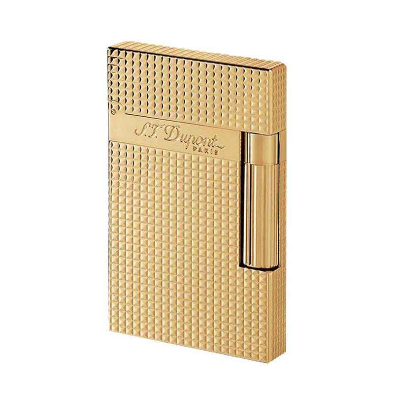 S. T. DUPONT Accendino Line 2 Punta Di Diamante Oro Giallo  016284