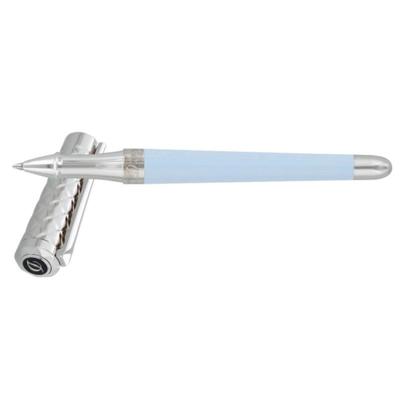 S. T. DUPONT Penna Roller Liberté Lacca Blu / Rodio  462679