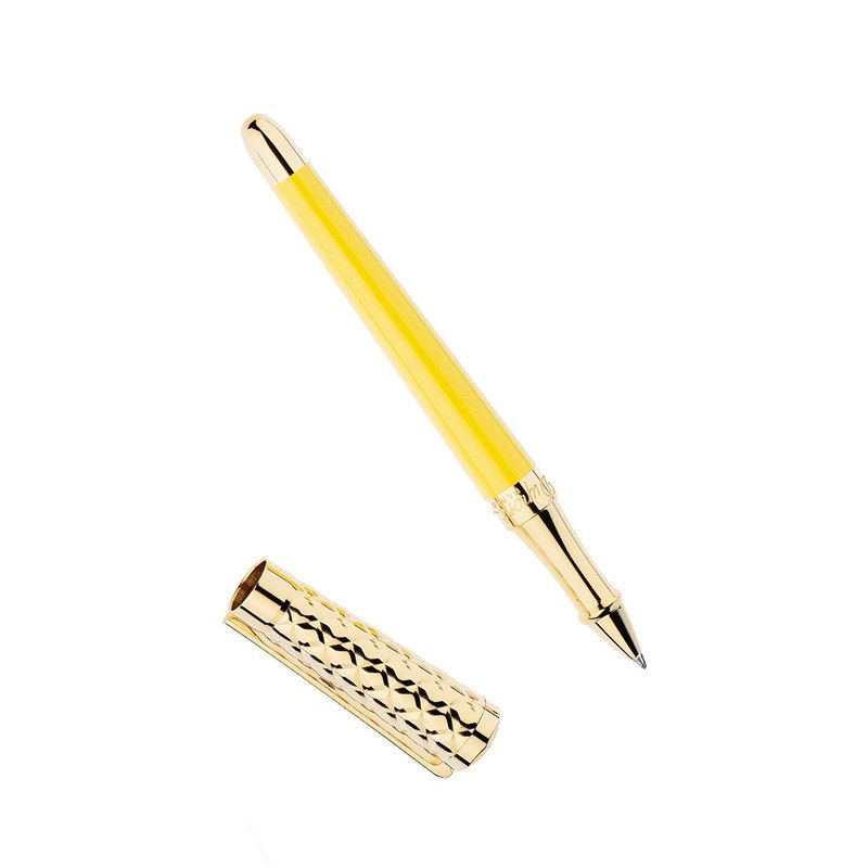 S. T. DUPONT Penna Roller Liberté Lacca Natural Col. Vaniglia / Pvd oro Giallo  462680