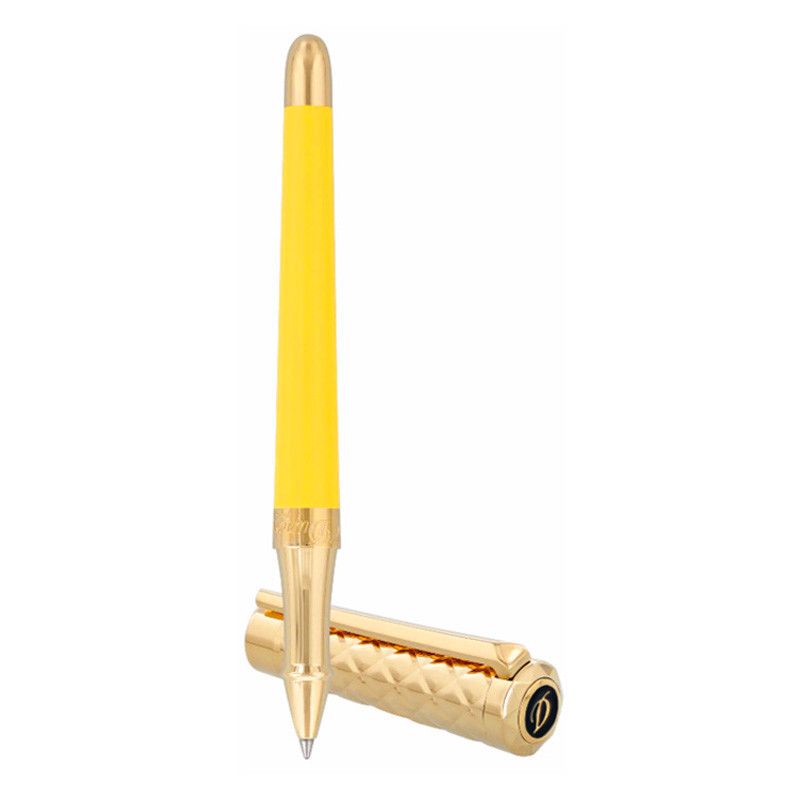 S. T. DUPONT Penna Roller Liberté Lacca Natural Col. Vaniglia / Pvd oro Giallo  462680