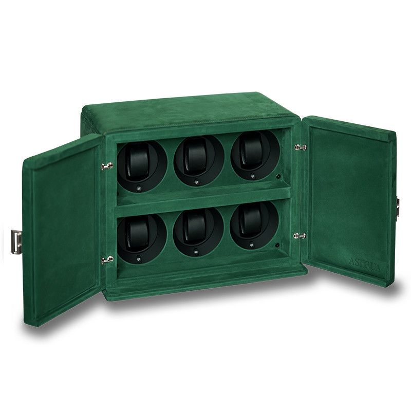SCATOLA DEL TEMPO 6 Rotori Nabuk Verde Edizione Astrua  