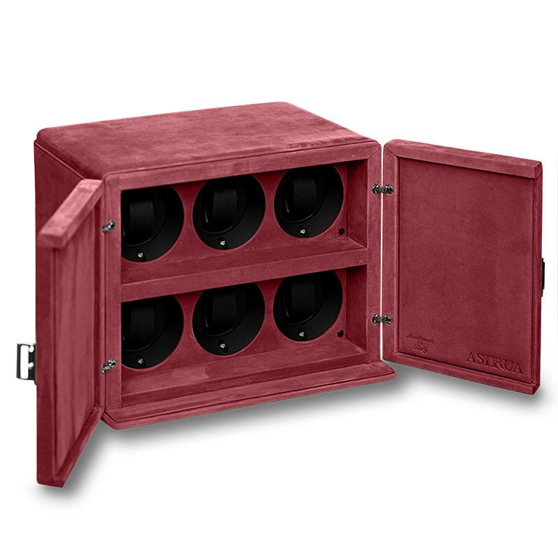 SCATOLA DEL TEMPO 6 Rotori Nabuk Bordeaux Edizione Astrua  