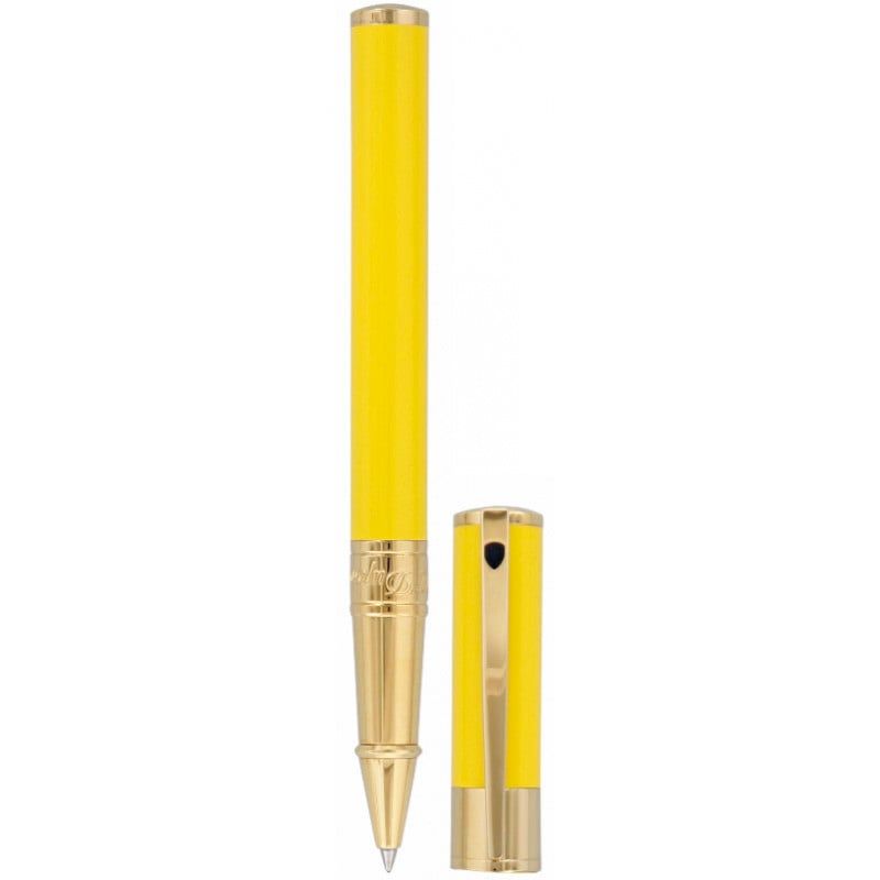 S. T. DUPONT Penna Roller D-Initial Lacca Natural Col. Vaniglia / Pvd Oro Giallo  262280
