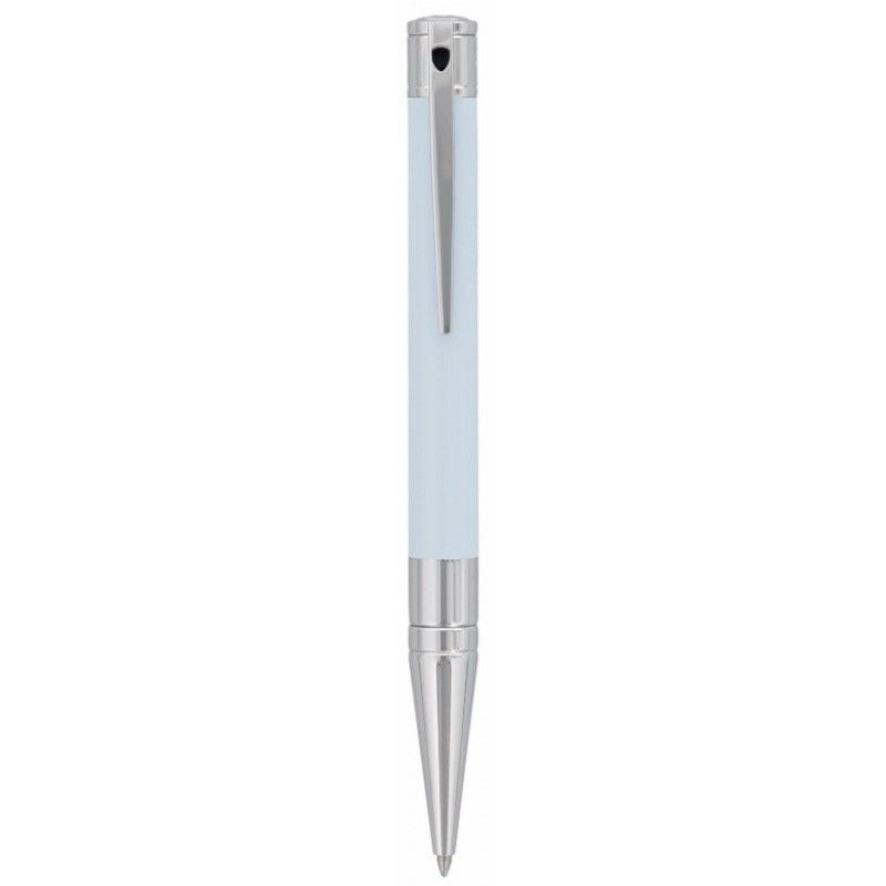 S. T. Dupont Penna a Sfera D-Initial Lacca Natural Col. Blu Pastello / Rodio  265279