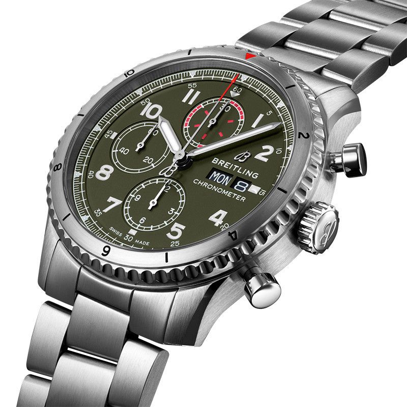 BREITLING Classic AVI Aviator 8 Chronograph Curtiss Warhawk 43 MM A133161A1L1A1