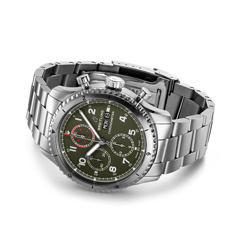 BREITLING Classic AVI Aviator 8 Chronograph Curtiss Warhawk 43 MM A133161A1L1A1