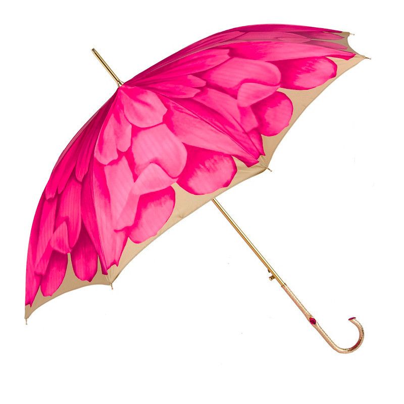 PASOTTI Ombrello Da Donna Flower Petalo Fuxia Interno Sfumato Fuxia  189*21065/30*21284-18*P5