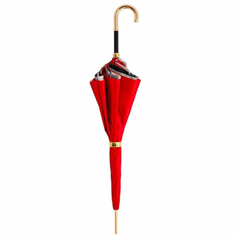 PASOTTI Ombrello Da Donna Flower Rosso Interno Nero Fiori/Rose Rosse  189*26*9H005/1*P27