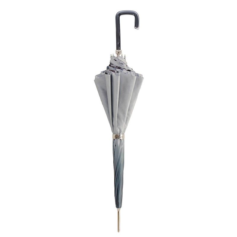 PASOTTI Ombrello Da Donna Animal Grigio Sfumato Interno Grigio Maculato Fantasia Perle  189N*21284-7*5A003/34*G17