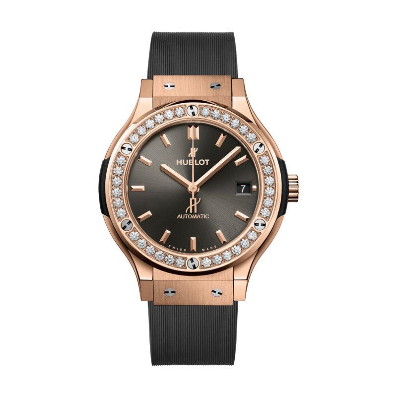 HUBLOT Classic Fusion Racing Grey King Gold Diamonds 38 MM 565.OX.7081.RX.1204