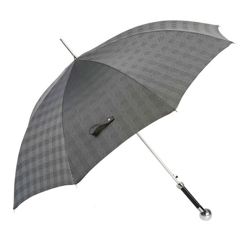 Pasotti Ombrello Da Uomo Lux Principe Di Galles Grigio  478*MILFORD2**W82