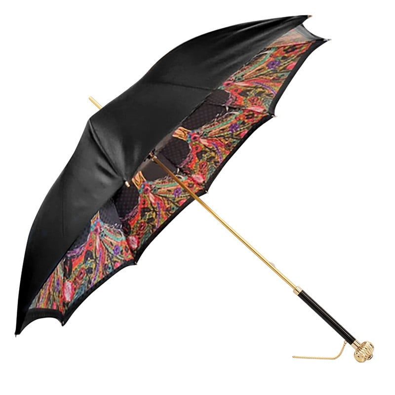 PASOTTI Ombrello Da Donna Classic Nero Interno Donna Bahamas Multicolor  189*34*30092/1*U14