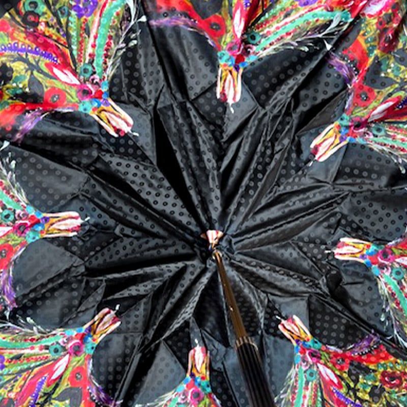 PASOTTI Ombrello Da Donna Classic Nero Interno Donna Bahamas Multicolor  189*34*30092/1*U14