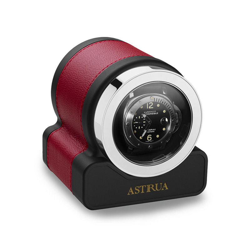 Scatola Del Tempo Rotor One Pelle Grana Dollaro Rosso  