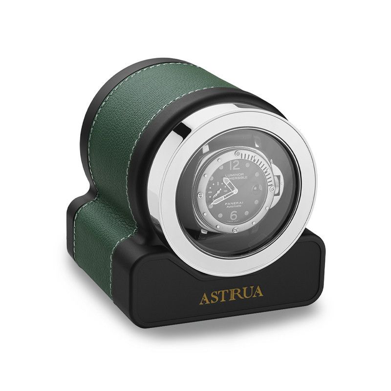 Scatola Del Tempo Rotor One Pelle Grana Dollaro Verde  