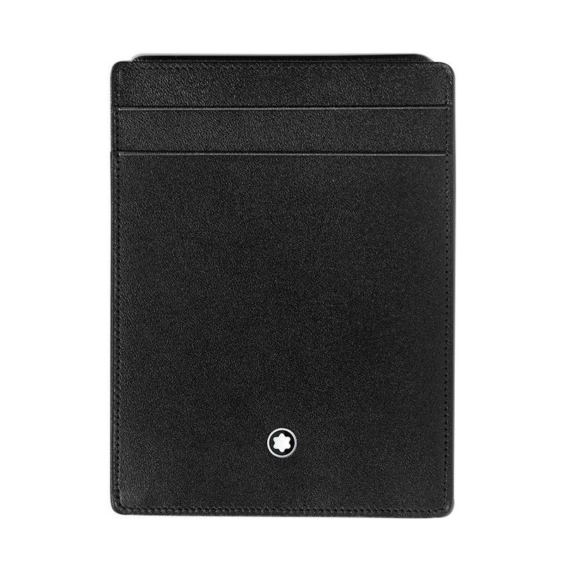 MONTBLANC Custodia 4 Scomparti Meisterstück con Portadocumento in Pelle Nera  130070