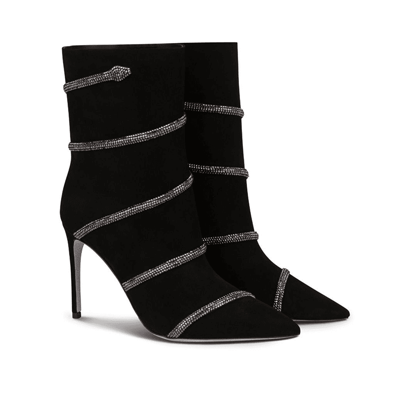Rene Caovilla Morgana - Stivaletto Nero  C11493-100-C001V213