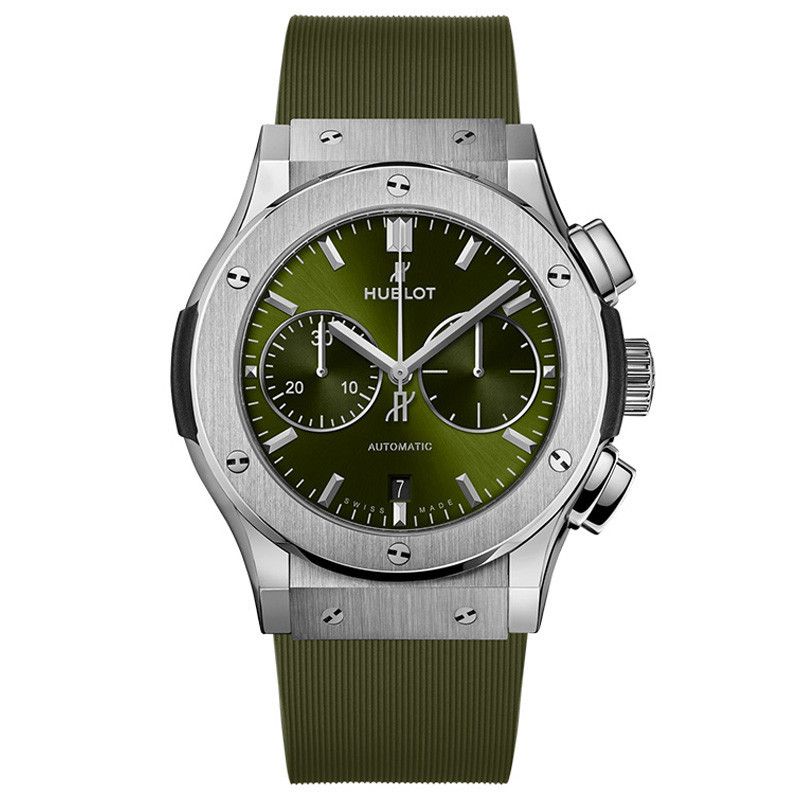 HUBLOT Classic Fusion Chronograph Titanium Green 45 MM 521.NX.8970.RX