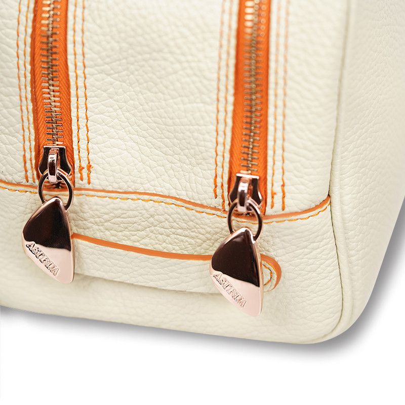 ASTRUA Creazioni Beauty Case In Pelle Grana Dollaro Iceberg  BC2PGD75-V302