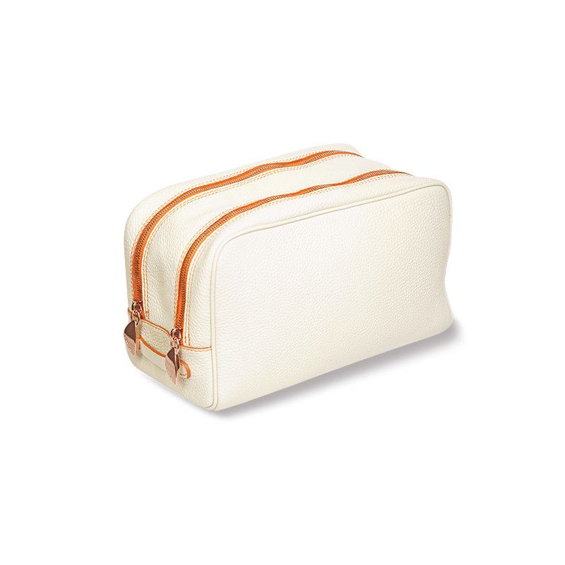 ASTRUA Creazioni Beauty Case In Pelle Grana Dollaro Iceberg  BC2PGD75-V302