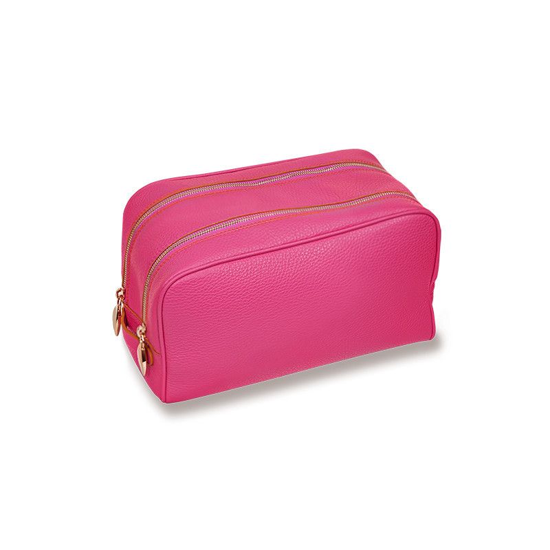 ASTRUA Creazioni Beauty Case In Pelle Grana Dollaro Orchidea  BC2PGD69-V302