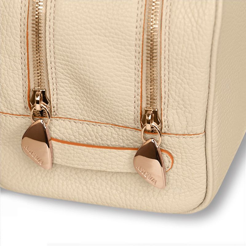 ASTRUA Creazioni Beauty Case In Pelle Grana Dollaro Lamb  BC2PGD56-V302