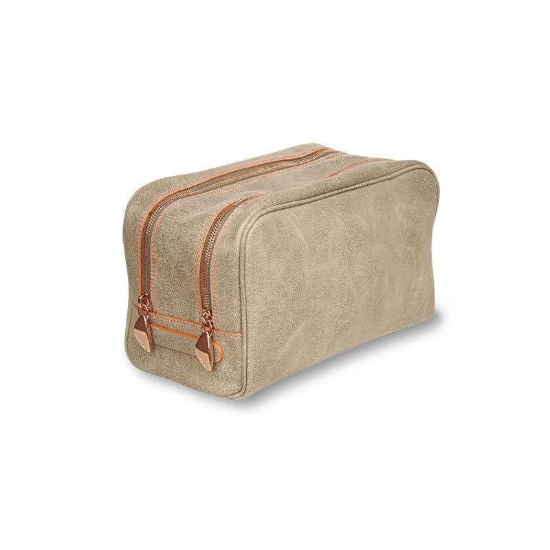 ASTRUA Creazioni Beauty Case In Pelle Vintage Grigio  BC2PV04-V302