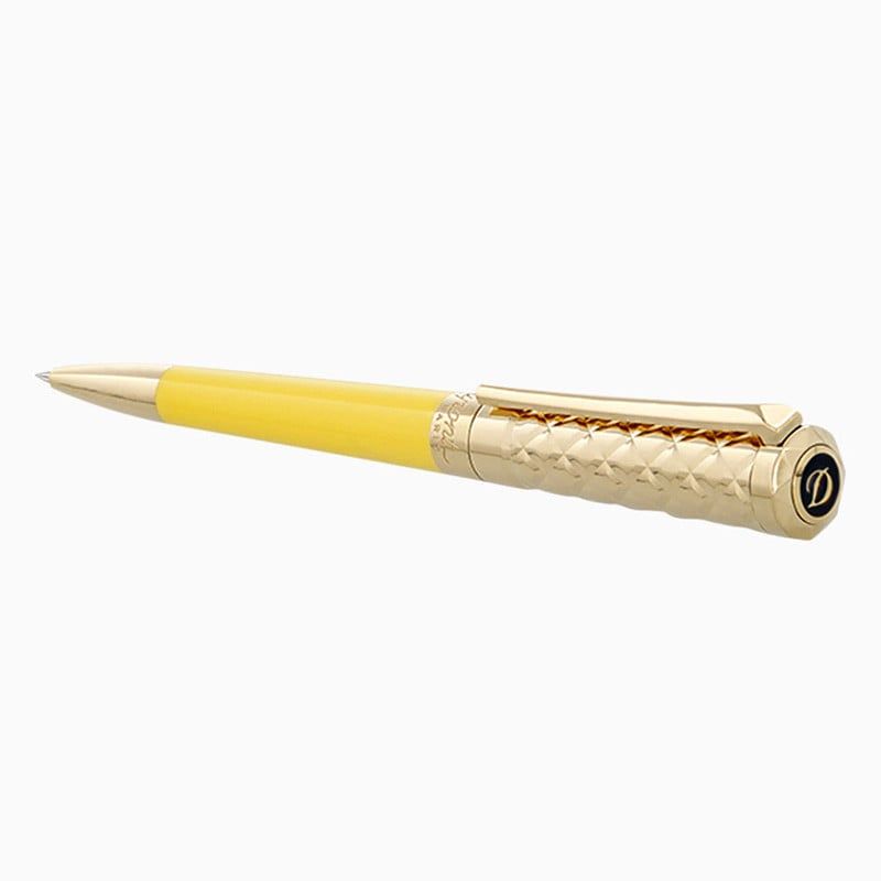 S. T. DUPONT Penna a Sfera Liberté Lacca Col. Vaniglia / Pvd oro Giallo  465280