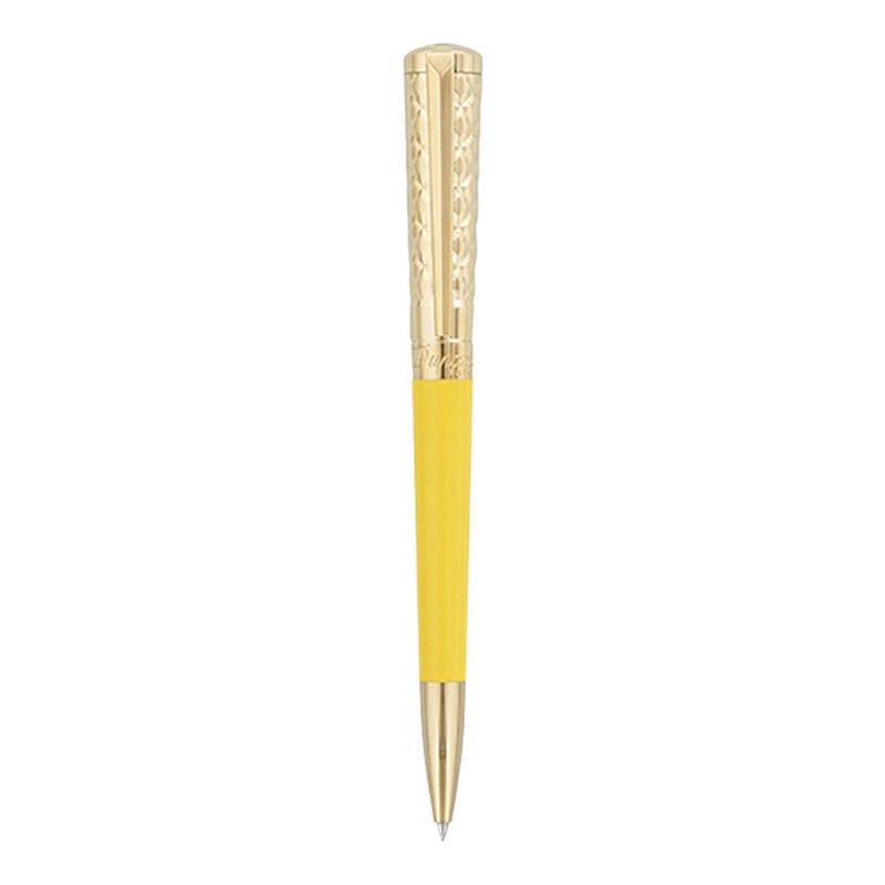 S. T. DUPONT Penna a Sfera Liberté Lacca Col. Vaniglia / Pvd oro Giallo  465280