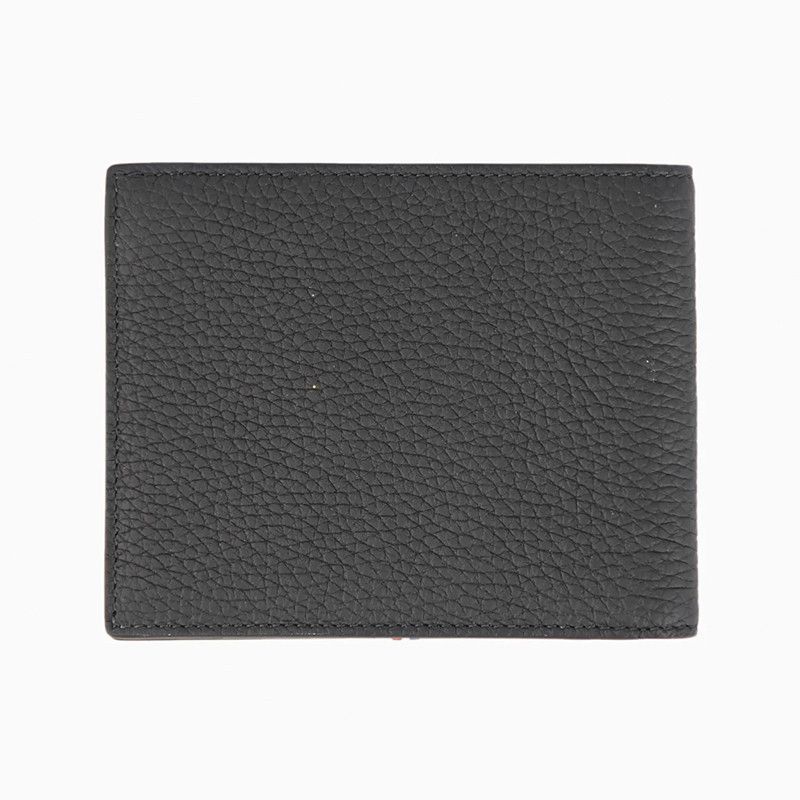 S. T. DUPONT Portafoglio Neo Capsule Pelle Martellata Nero e Blu Scuro  180342