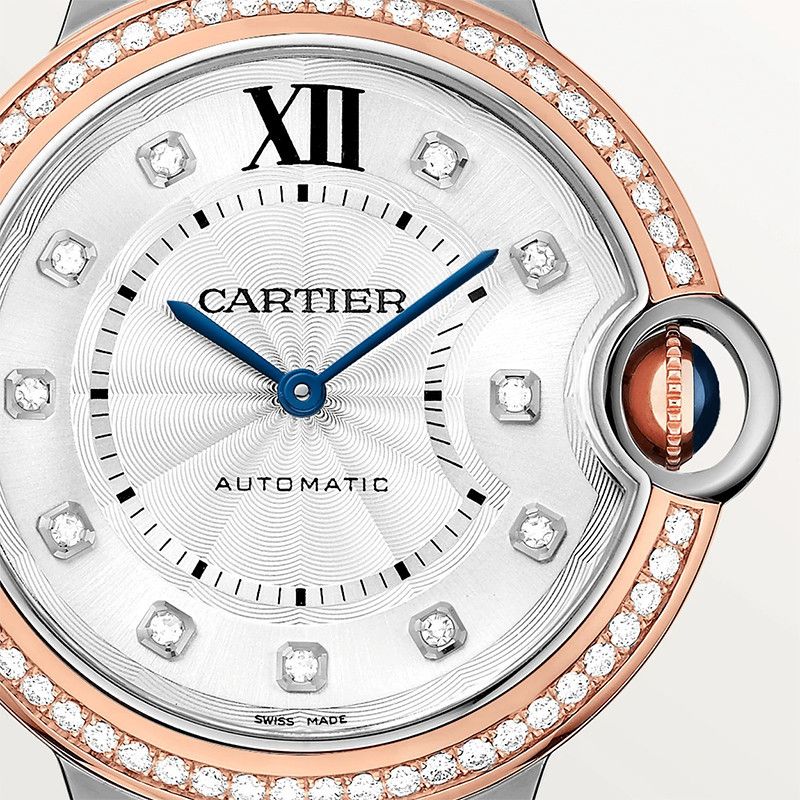 CARTIER Ballon Bleu De Cartier, Oro Rosa E Acciaio, Diamanti 36 MM W3BB0024