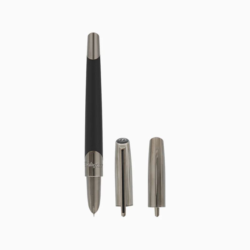 S. T. DUPONT Stilografica Defi Millennium Lacca Nero Opaco e Gun Metal  400719