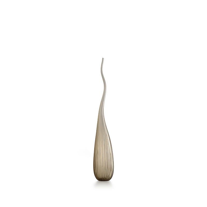 SALVIATI Vaso Aria Grigio Kaiser Lucido Medium H 63 CM / Ø 12 CM 3684